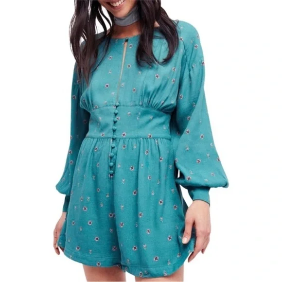 FREE PEOPLE Love Grows Romper NWT - Picture 8 of 15